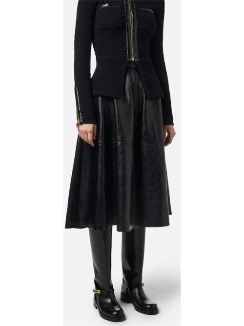 Crackle skirt with logo details ELISABETTA FRANCHI | GO13656E2.110